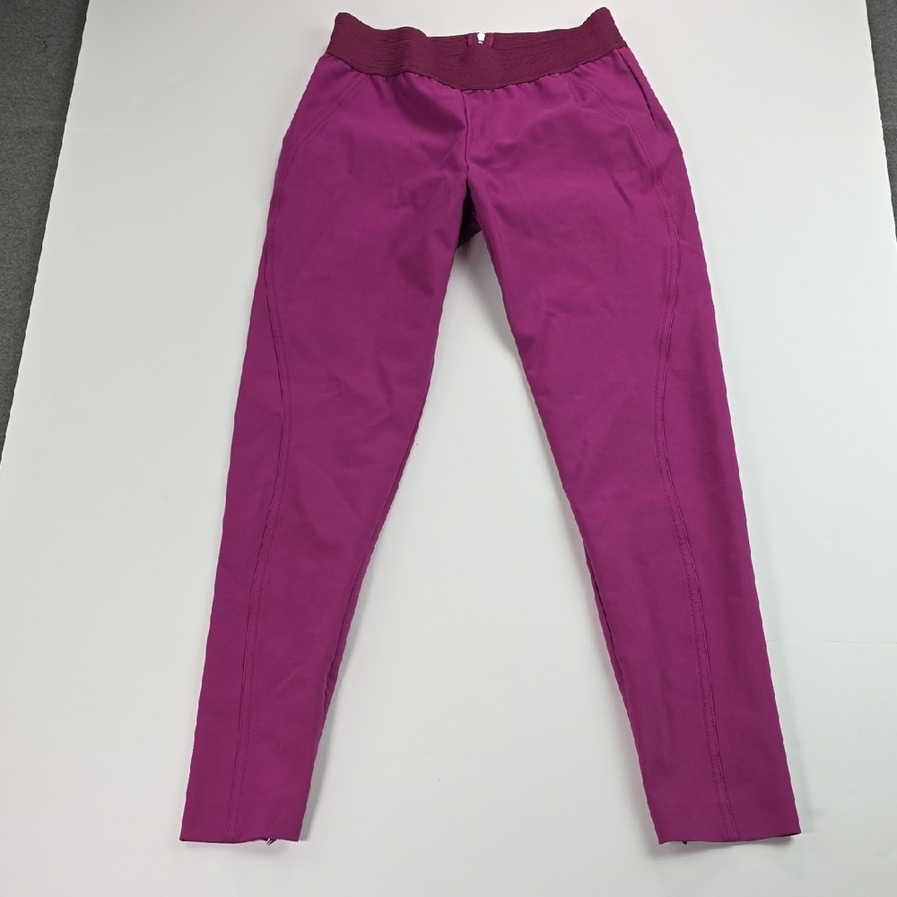 Stella‎ McCartney Womens Zippered Stretch Mid-Rise Skinny Pants Size 44 10-12 US